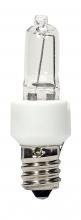 Satco Products Inc. S4481 - 40 Watt; Halogen / Excel; T3; Clear; 3000 Average rated hours; 560 Lumens; Candelabra base; 120 Volt