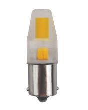 Satco Products Inc. S8688 - 3W; LED; 3000K; Clear; S.C Bayonet Base; 12 Volt AC/DC