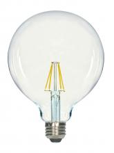 Satco Products Inc. S9256 - Discontinued - 4.5 Watt G40 LED; Clear; Medium base; 2700K; 450 Lumens; 120 Volt