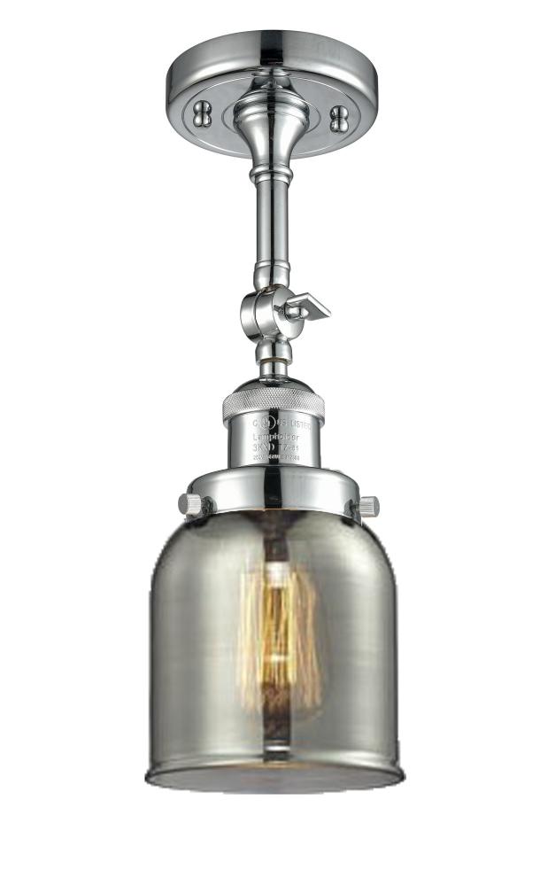 Bell - 1 Light - 5 inch - Polished Chrome - Adjustable Semi-Flush Mount