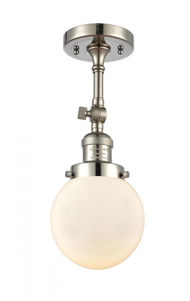 Beacon - 1 Light - 6 inch - Polished Nickel - Adjustable Semi-Flush Mount