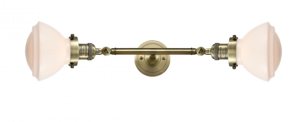 Olean - 2 Light - 7 inch - Antique Brass - Adjustable Bath Vanity Light