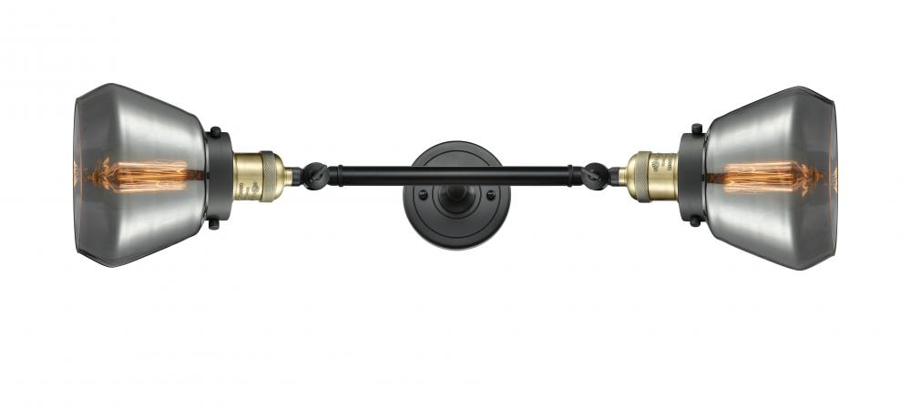 Fulton - 2 Light - 7 inch - Black Antique Brass - Adjustable Bath Vanity Light