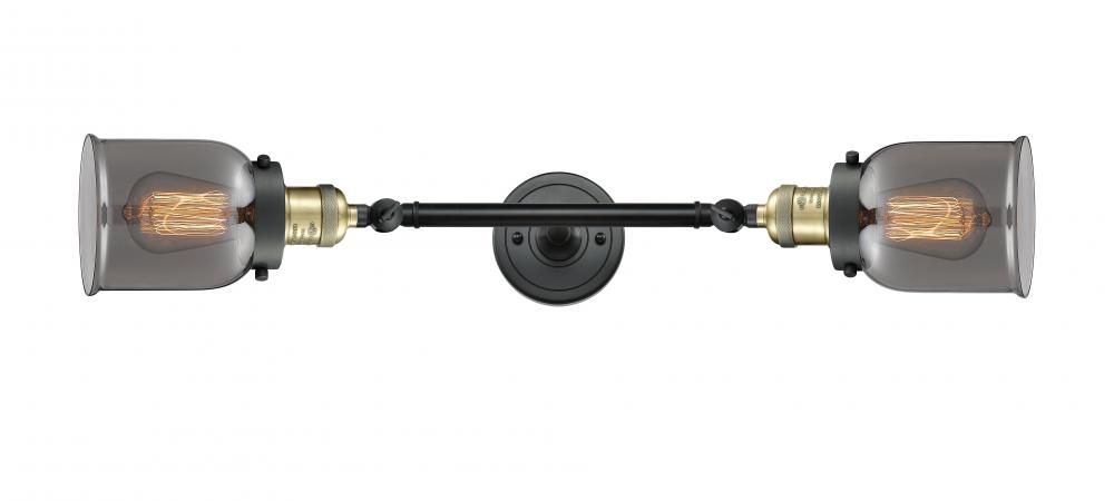 Bell - 2 Light - 5 inch - Black Antique Brass - Adjustable Bath Vanity Light
