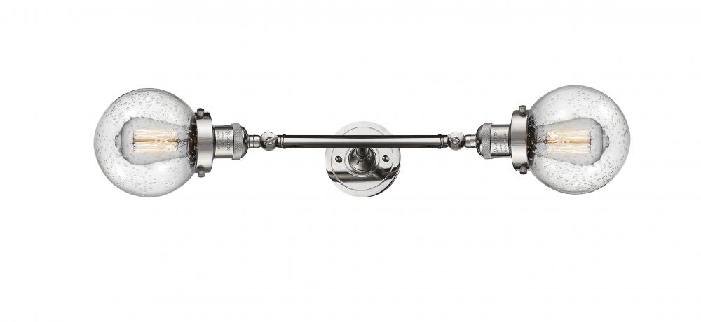 Beacon - 2 Light - 6 inch - Polished Nickel - Adjustable Bath Vanity Light
