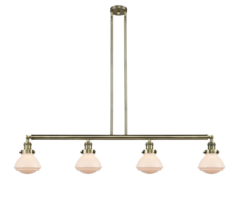 Olean - 4 Light - 51 inch - Antique Brass - Stem Hung - Adjustable Island Light