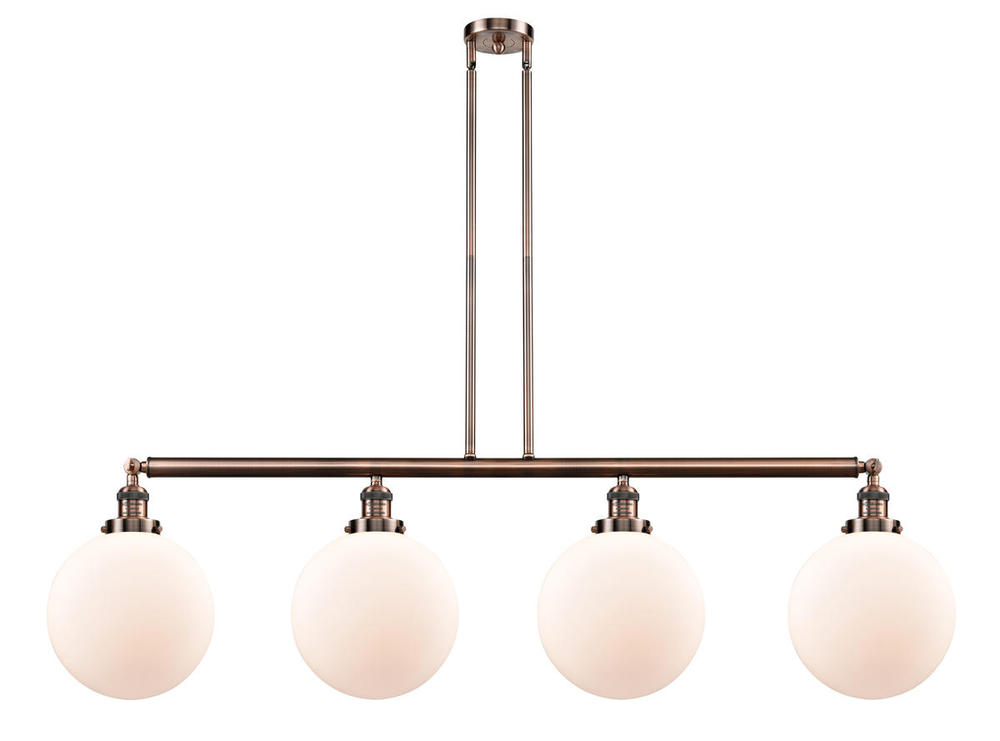 Beacon - 4 Light - 54 inch - Antique Copper - Stem Hung - Island Light