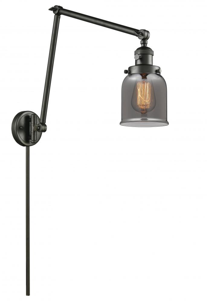 Bell - 1 Light - 8 inch - Oil Rubbed Bronze -Adjustable Swing Arm