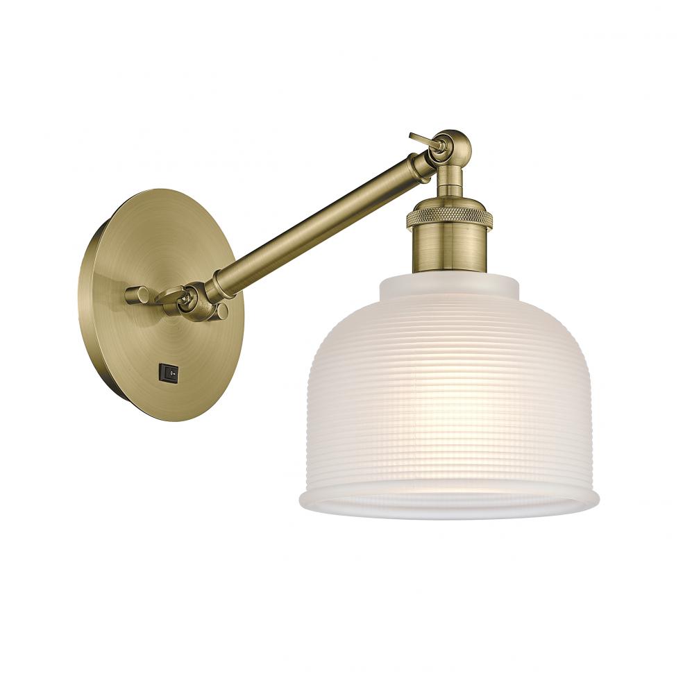 Dayton - 1 Light - 6 inch - Antique Brass - Adjustable Sconce