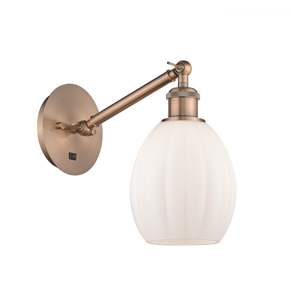 Eaton - 1 Light - 6 inch - Antique Copper - Adjustable Sconce