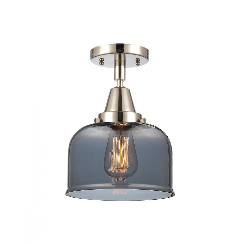 Bell - 1 Light - 8 inch - Polished Nickel - Flush Mount