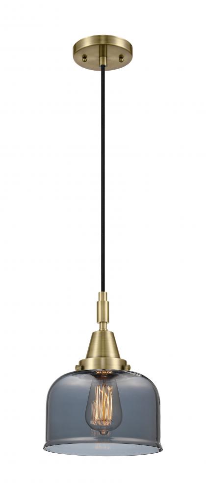 Bell - 1 Light - 8 inch - Antique Brass - Mini Pendant