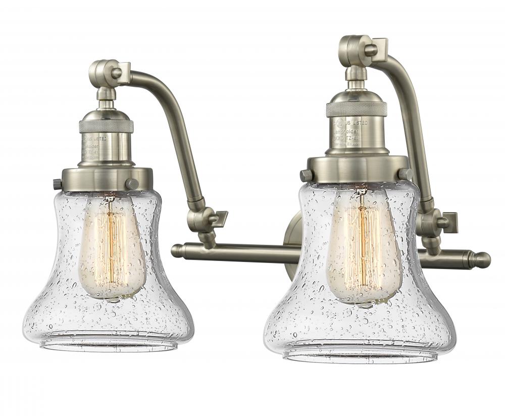 Bellmont - 2 Light - 18 inch - Brushed Satin Nickel - Adjustable Bath Vanity Light