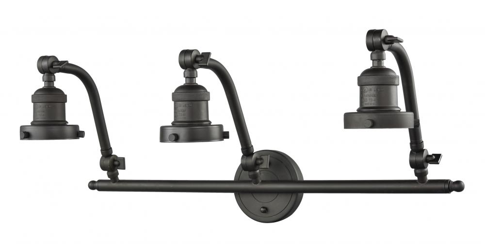 Double Swivel - 3 Light - 26 inch - Oil Rubbed Bronze - Adjustable Bath Vanity Light