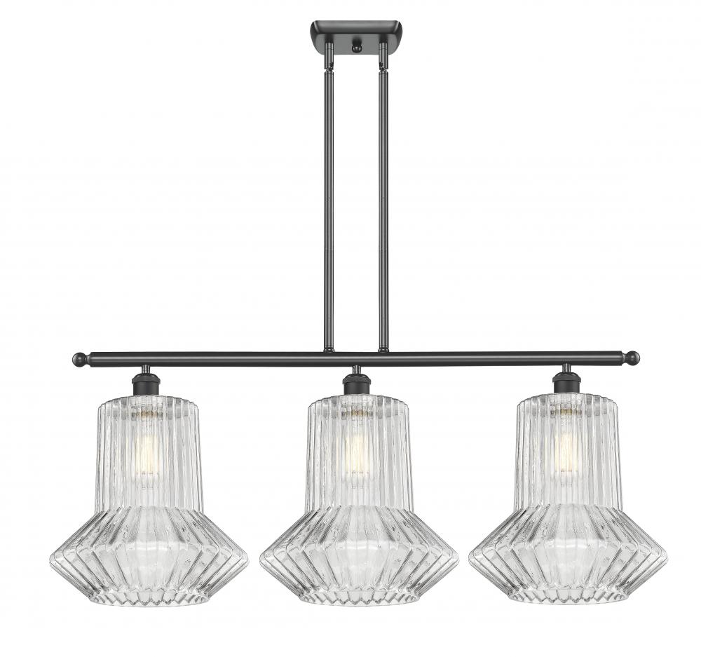 Springwater - 3 Light - 39 inch - Matte Black - Cord hung - Island Light