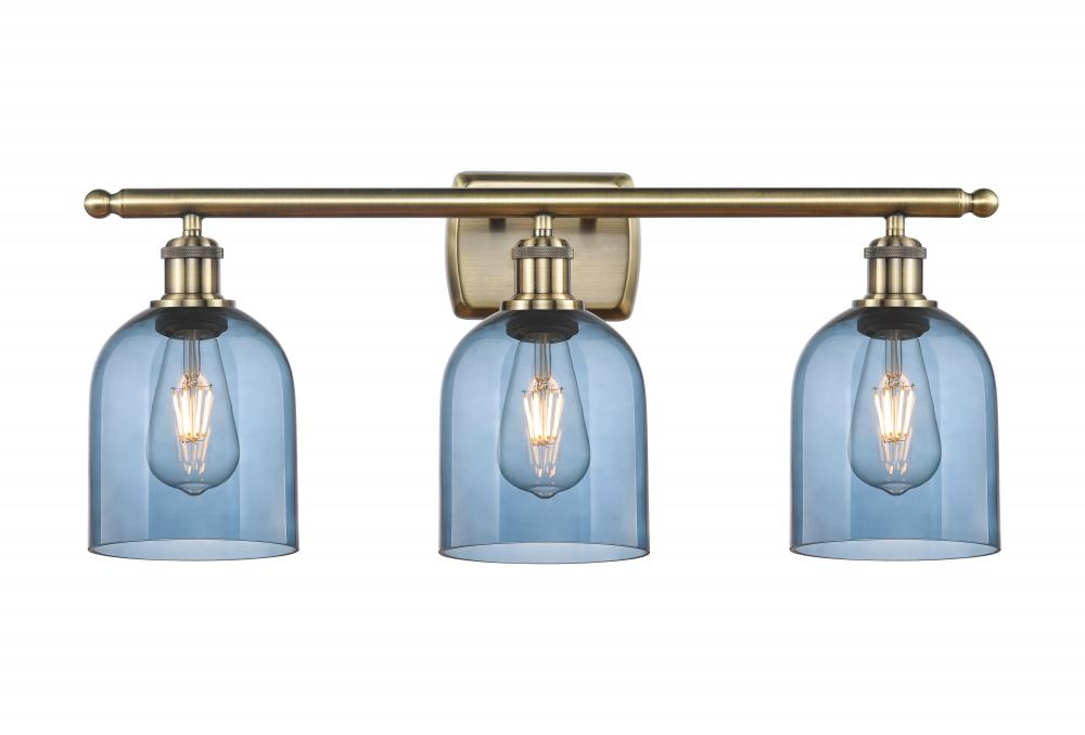 Bella - 3 Light - 26 inch - Antique Brass - Bath Vanity Light