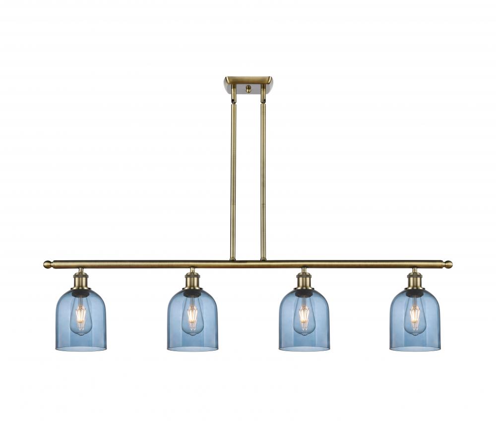 Bella - 4 Light - 48 inch - Antique Brass - Cord hung - Island Light
