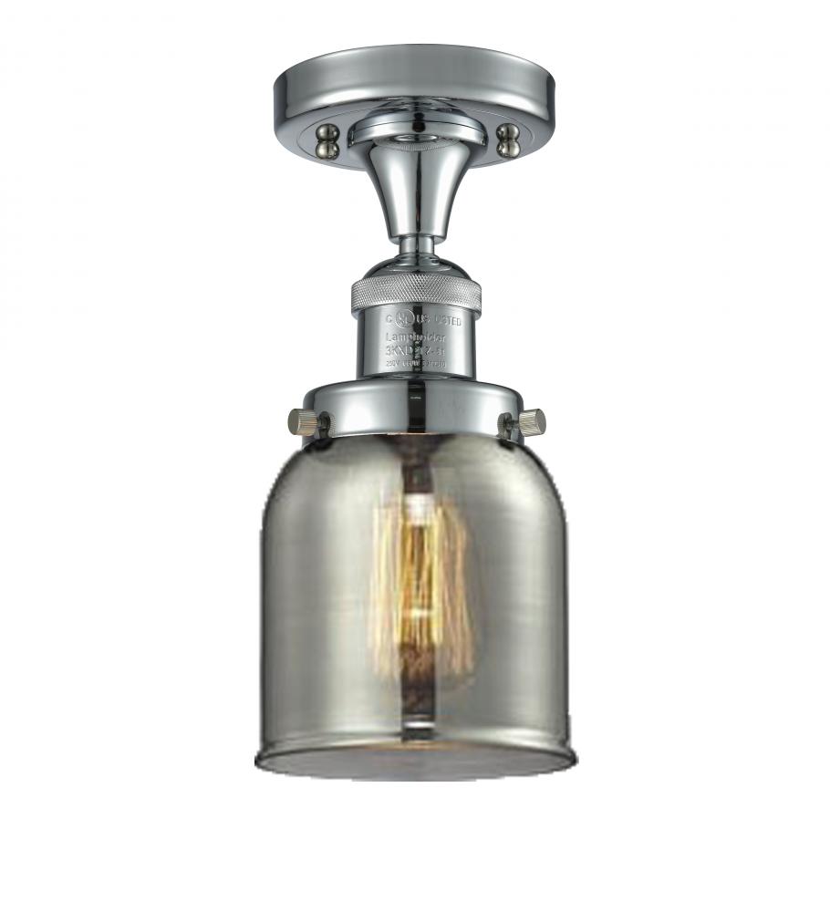 Bell - 1 Light - 5 inch - Polished Chrome - Semi-Flush Mount