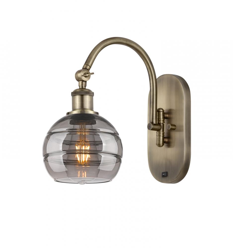 Rochester - 1 Light - 6 inch - Antique Brass - Adjustable Swing Arm