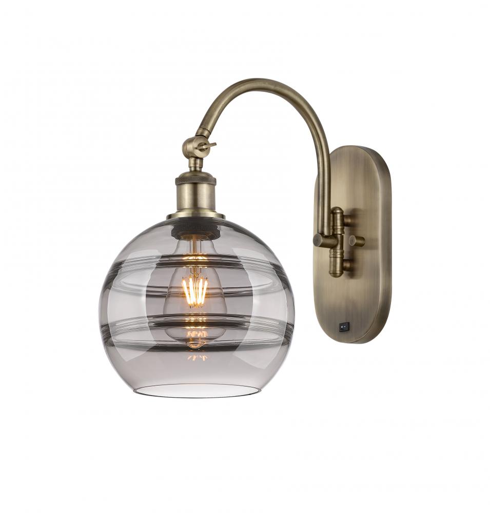 Rochester - 1 Light - 8 inch - Antique Brass - Adjustable Swing Arm