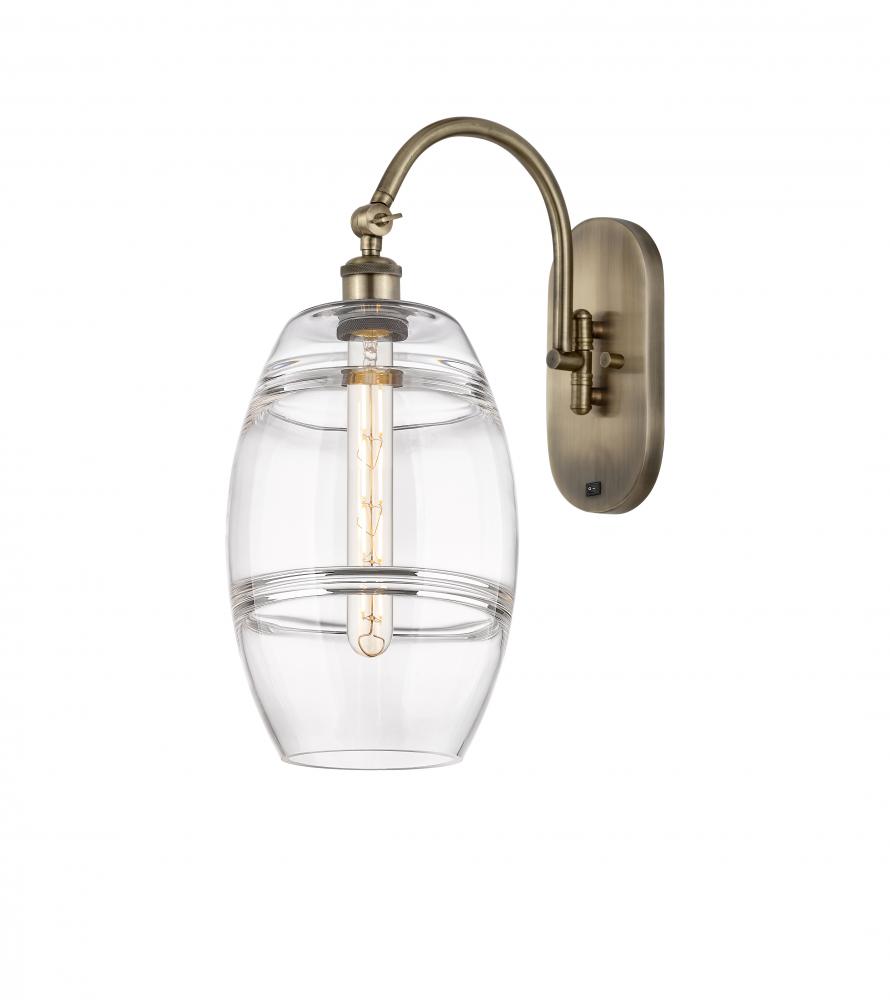 Vaz - 1 Light - 8 inch - Antique Brass - Adjustable Swing Arm
