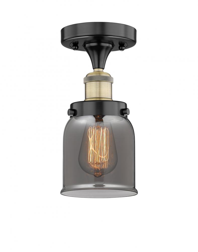 Bell - 1 Light - 5 inch - Black Antique Brass - Semi-Flush Mount