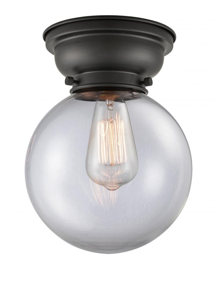 Beacon - 1 Light - 8 inch - Matte Black - Flush Mount