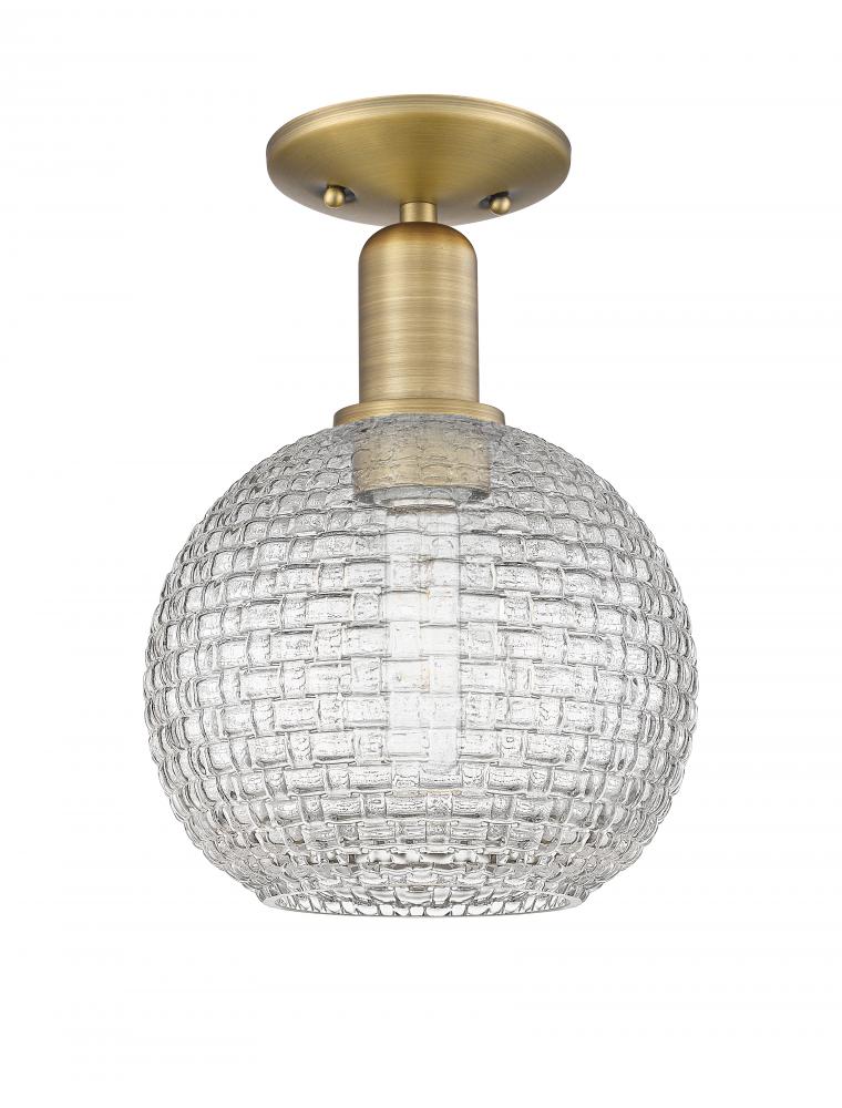 Athens - 1 Light - 8 inch - Polished Chrome - Semi-Flush Mount