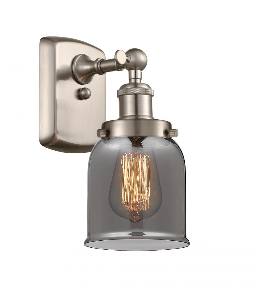 Bell - 1 Light - 5 inch - Brushed Satin Nickel - Sconce