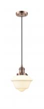 Innovations Lighting 201C-AC-G531-LED - Oxford - 1 Light - 7 inch - Antique Copper - Cord hung - Mini Pendant