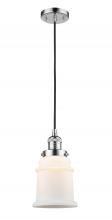 Innovations Lighting 201C-PC-G181-LED - Canton - 1 Light - 6 inch - Polished Chrome - Cord hung - Mini Pendant