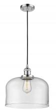 Innovations Lighting 201C-PC-G72-L-LED - Bell - 1 Light - 12 inch - Polished Chrome - Cord hung - Mini Pendant