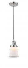 Innovations Lighting 201C-PN-G181S-LED - Canton - 1 Light - 5 inch - Polished Nickel - Cord hung - Mini Pendant