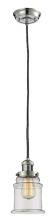 Innovations Lighting 201C-PN-G182-LED - Canton - 1 Light - 6 inch - Polished Nickel - Cord hung - Mini Pendant
