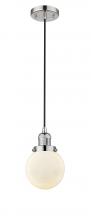 Innovations Lighting 201C-PN-G201-6-LED - Beacon - 1 Light - 6 inch - Polished Nickel - Cord hung - Mini Pendant
