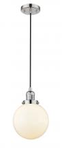 Innovations Lighting 201C-PN-G201-8-LED - Beacon - 1 Light - 8 inch - Polished Nickel - Cord hung - Mini Pendant