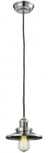 Innovations Lighting 201C-PN-M1-LED - Railroad - 1 Light - 8 inch - Polished Nickel - Cord hung - Mini Pendant