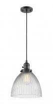 Innovations Lighting 201CSW-OB-G222-LED - Seneca Falls - 1 Light - 10 inch - Oil Rubbed Bronze - Cord hung - Mini Pendant