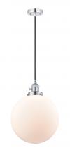 Innovations Lighting 201CSW-PC-G201-12-LED - Beacon - 1 Light - 12 inch - Polished Chrome - Cord hung - Mini Pendant