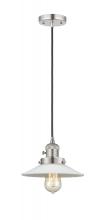 Innovations Lighting 201CSW-PN-G1-LED - Halophane - 1 Light - 9 inch - Polished Nickel - Cord hung - Mini Pendant