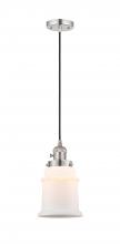 Innovations Lighting 201CSW-PN-G181-LED - Canton - 1 Light - 6 inch - Polished Nickel - Cord hung - Mini Pendant