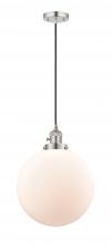 Innovations Lighting 201CSW-PN-G201-12-LED - Beacon - 1 Light - 12 inch - Polished Nickel - Cord hung - Mini Pendant
