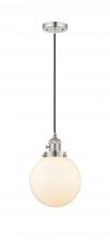 Innovations Lighting 201CSW-PN-G201-8-LED - Beacon - 1 Light - 8 inch - Polished Nickel - Cord hung - Mini Pendant