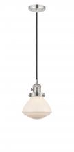 Innovations Lighting 201CSW-PN-G321-LED - Olean - 1 Light - 7 inch - Polished Nickel - Cord hung - Mini Pendant