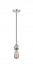 Innovations Lighting 201CSW-PN-LED - Bare Bulb - 1 Light - 3 inch - Polished Nickel - Cord hung - Mini Pendant