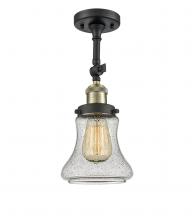 Innovations Lighting 201F-BAB-G194-LED - Bellmont - 1 Light - 6 inch - Black Antique Brass - Adjustable Semi-Flush Mount