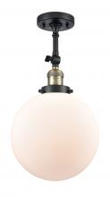 Innovations Lighting 201F-BAB-G201-10-LED - Beacon - 1 Light - 10 inch - Black Antique Brass - Adjustable Semi-Flush Mount