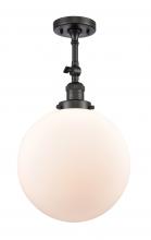 Innovations Lighting 201F-OB-G201-12-LED - Beacon - 1 Light - 12 inch - Oil Rubbed Bronze - Adjustable Semi-Flush Mount