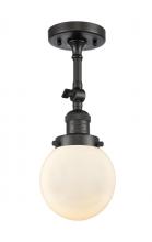 Innovations Lighting 201F-OB-G201-6-LED - Beacon - 1 Light - 6 inch - Oil Rubbed Bronze - Adjustable Semi-Flush Mount