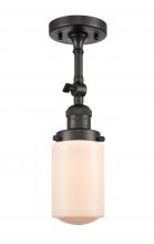 Innovations Lighting 201F-OB-G311-LED - Dover - 1 Light - 5 inch - Oil Rubbed Bronze - Adjustable Semi-Flush Mount